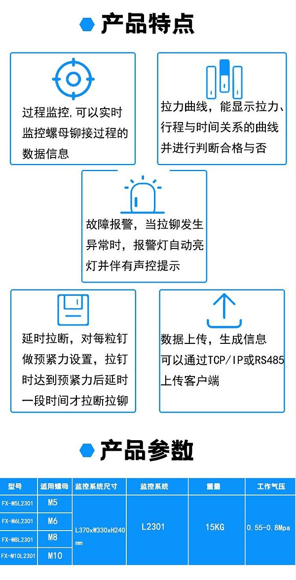 铆接过程监控螺母枪详情图2